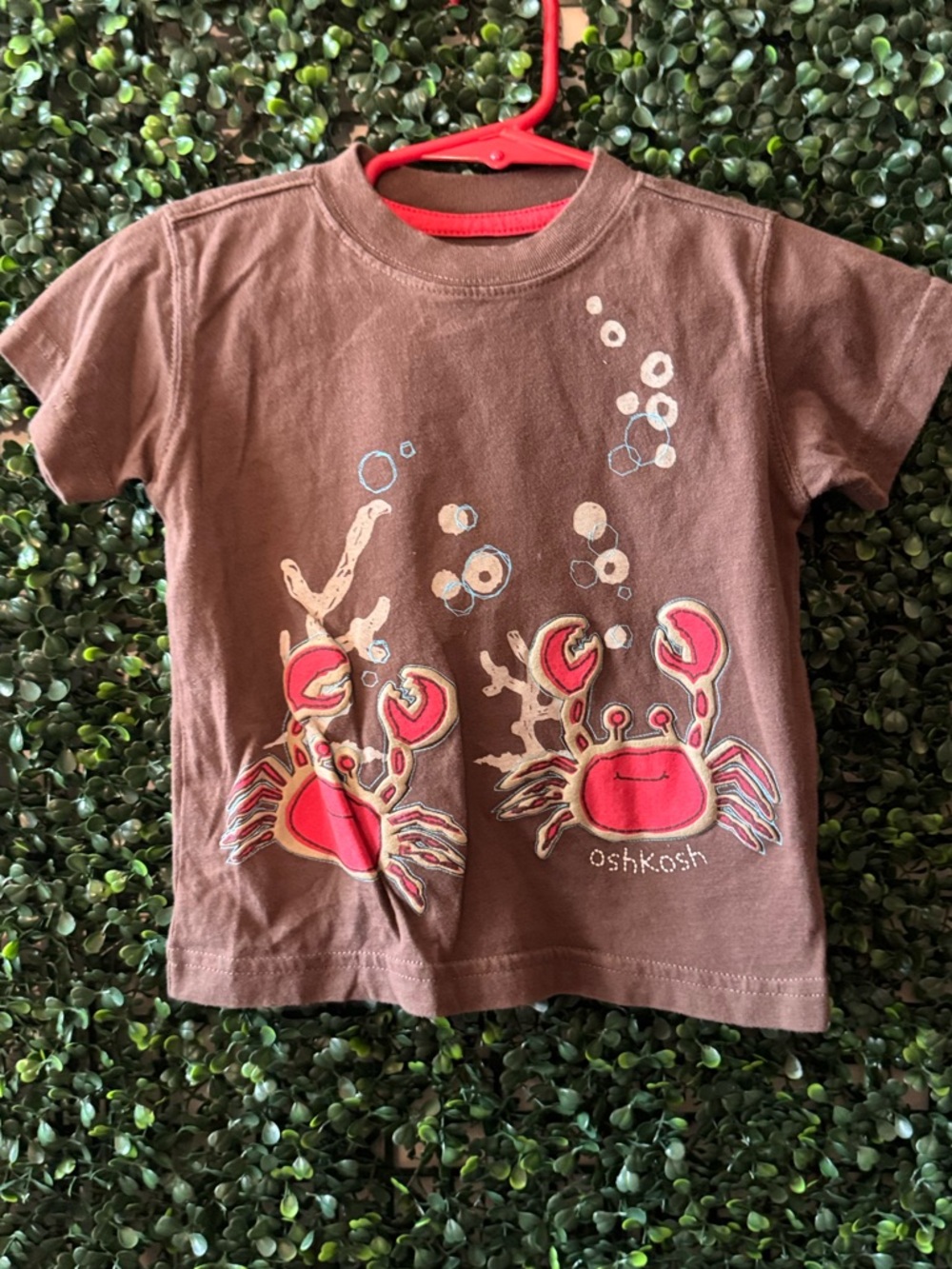 🔥5/$25🔥OSHKOSH B'GOSH BOY BABY/TODDLER 12MOS DEEP SEA/BEACH CREW NECK TSHIRT